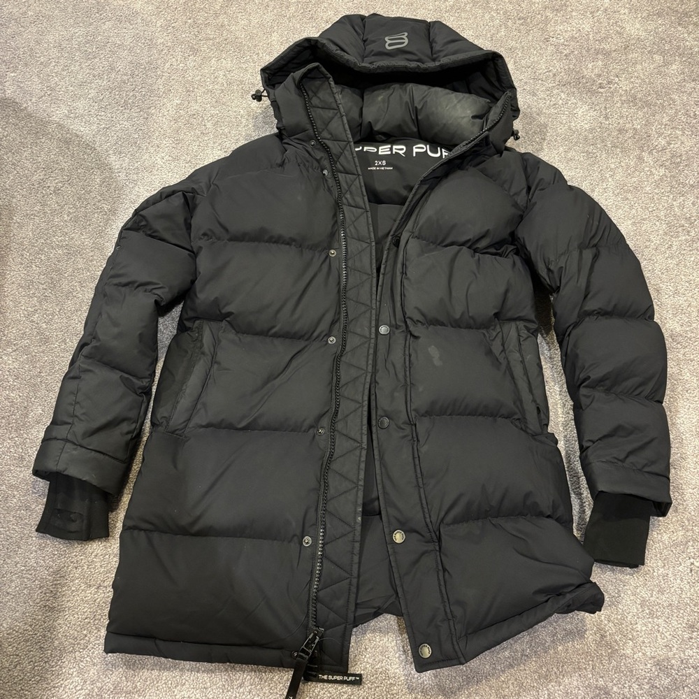 TNA super puff black long